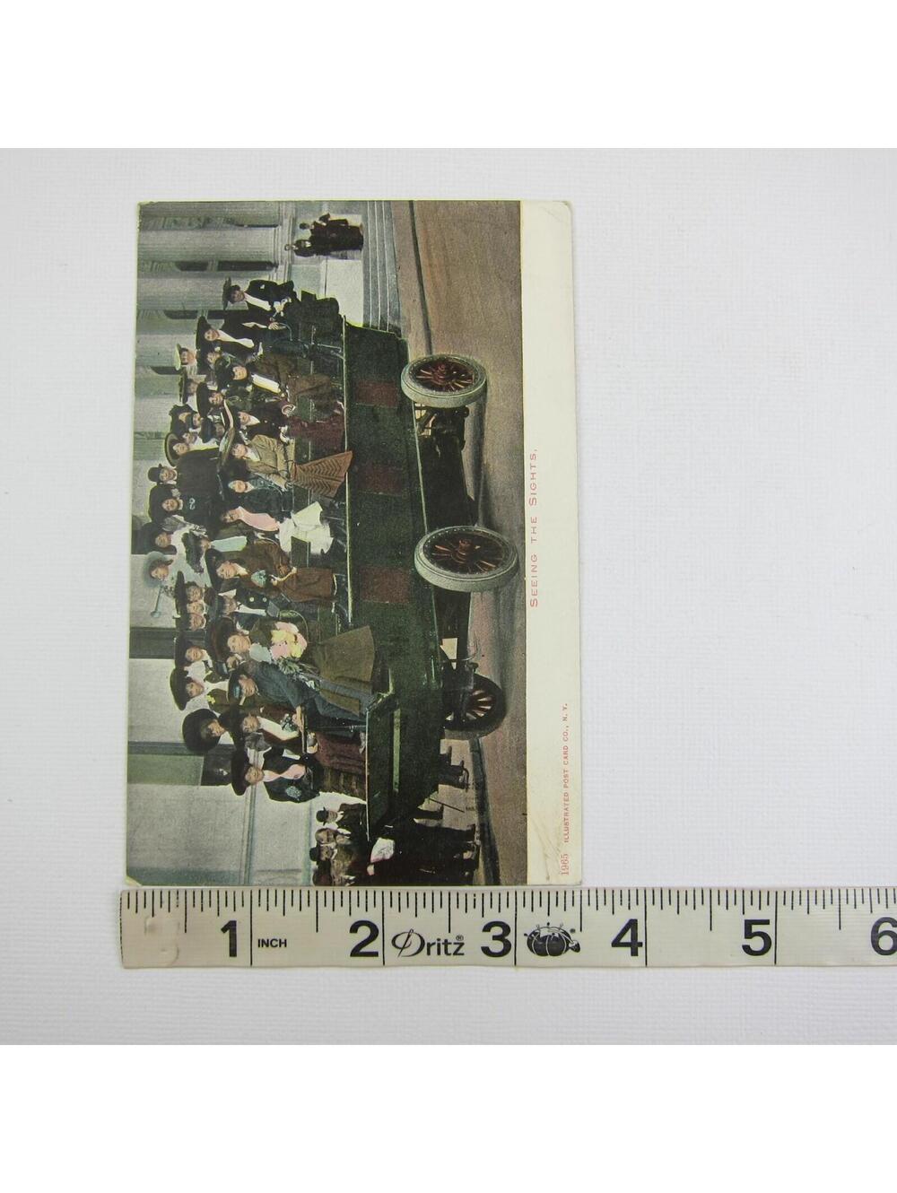 Antique Postcard Electric Bus New York Sightseeing Tour UNPOSTED RARE - Picture 12 of 12